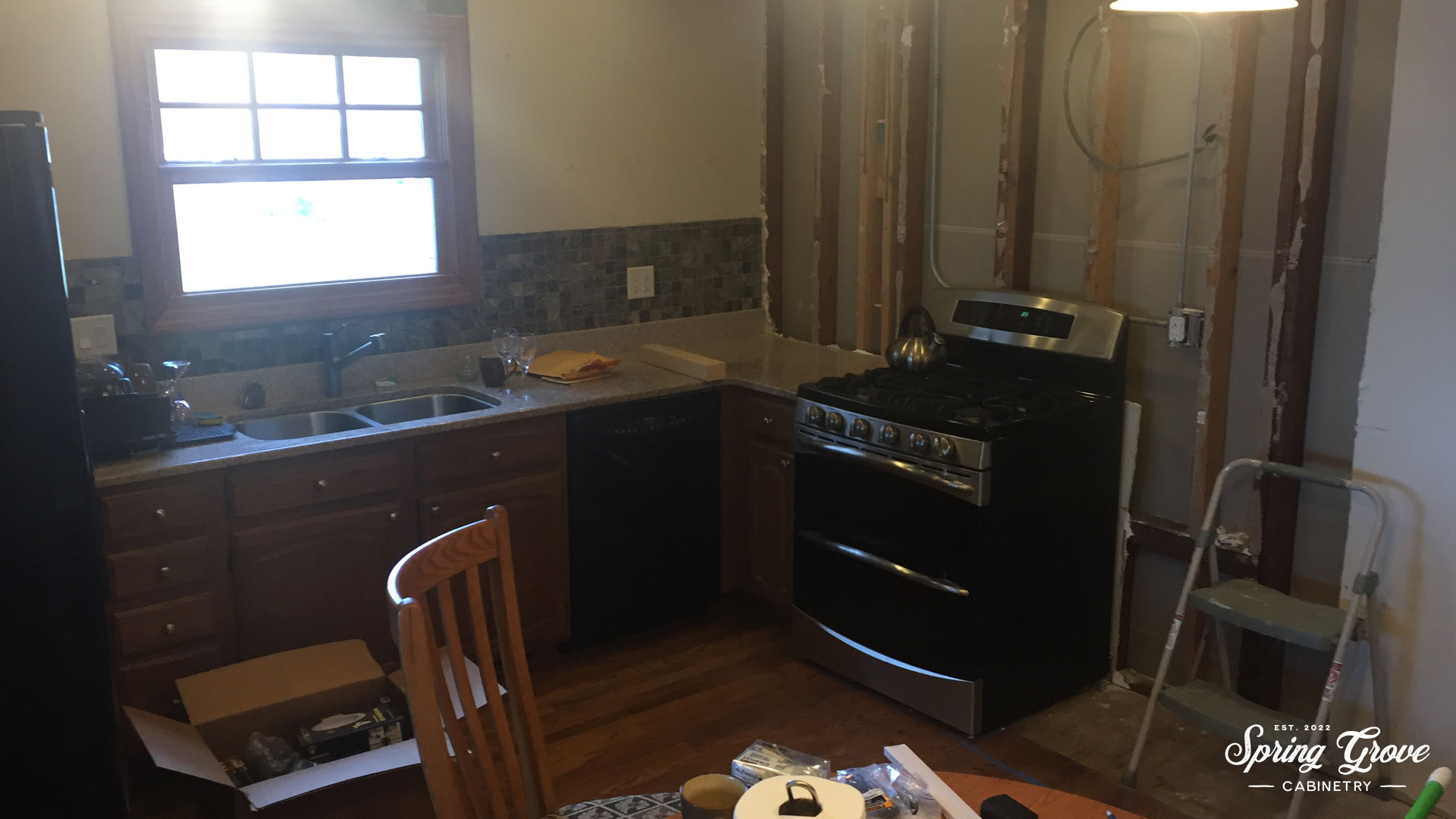 This is the job site when we were brought into the project