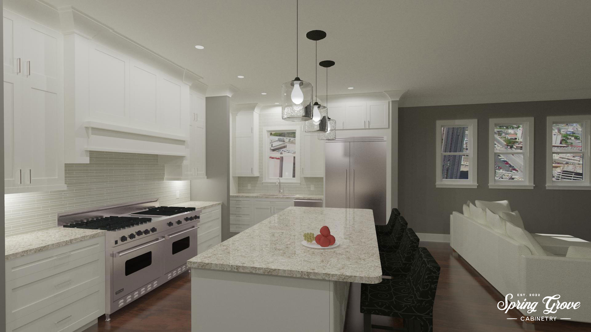 A computer rendering of the proposed kitchen sink