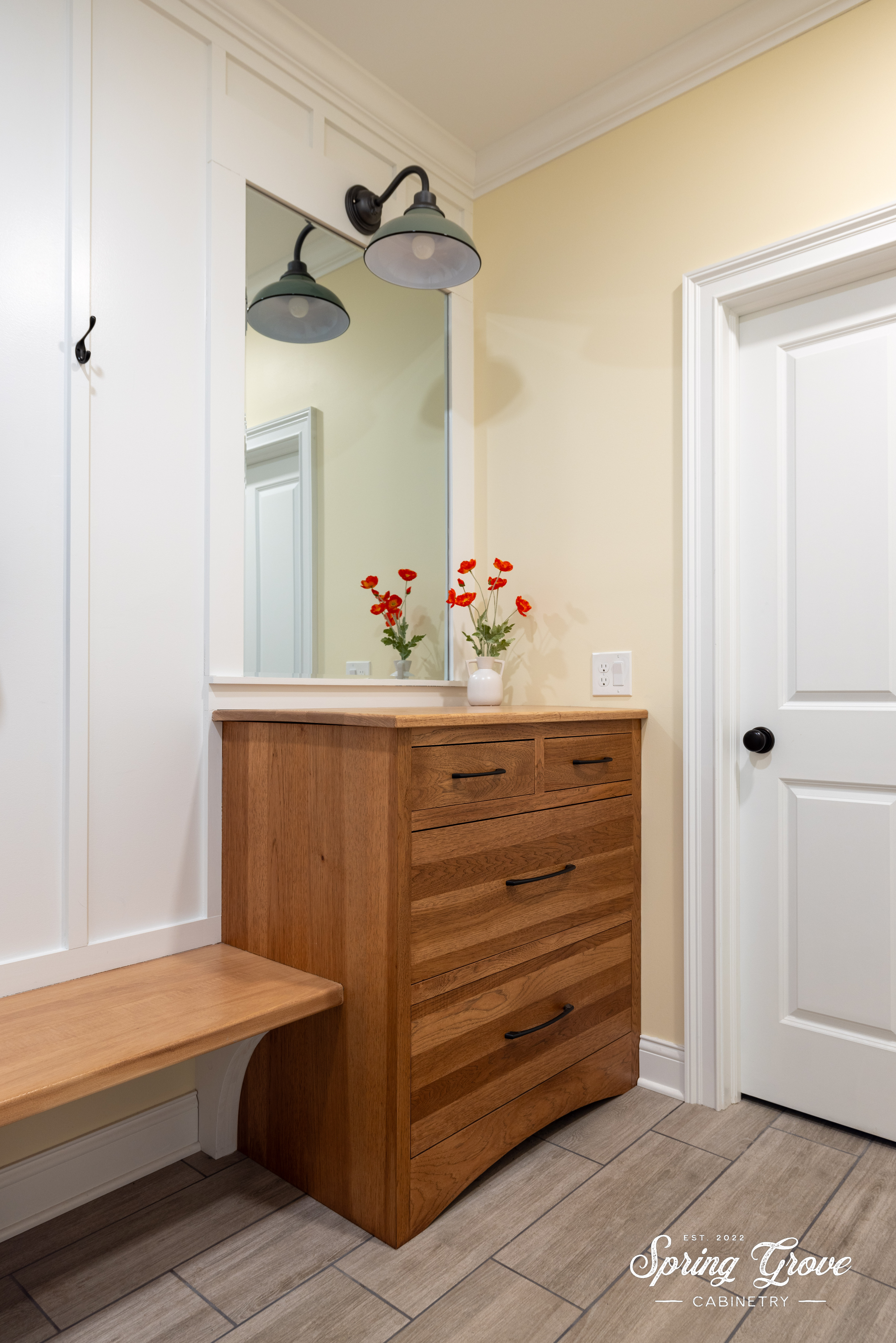 Don't forget to check your outfit one last time in the mirror before heading out for the evening.