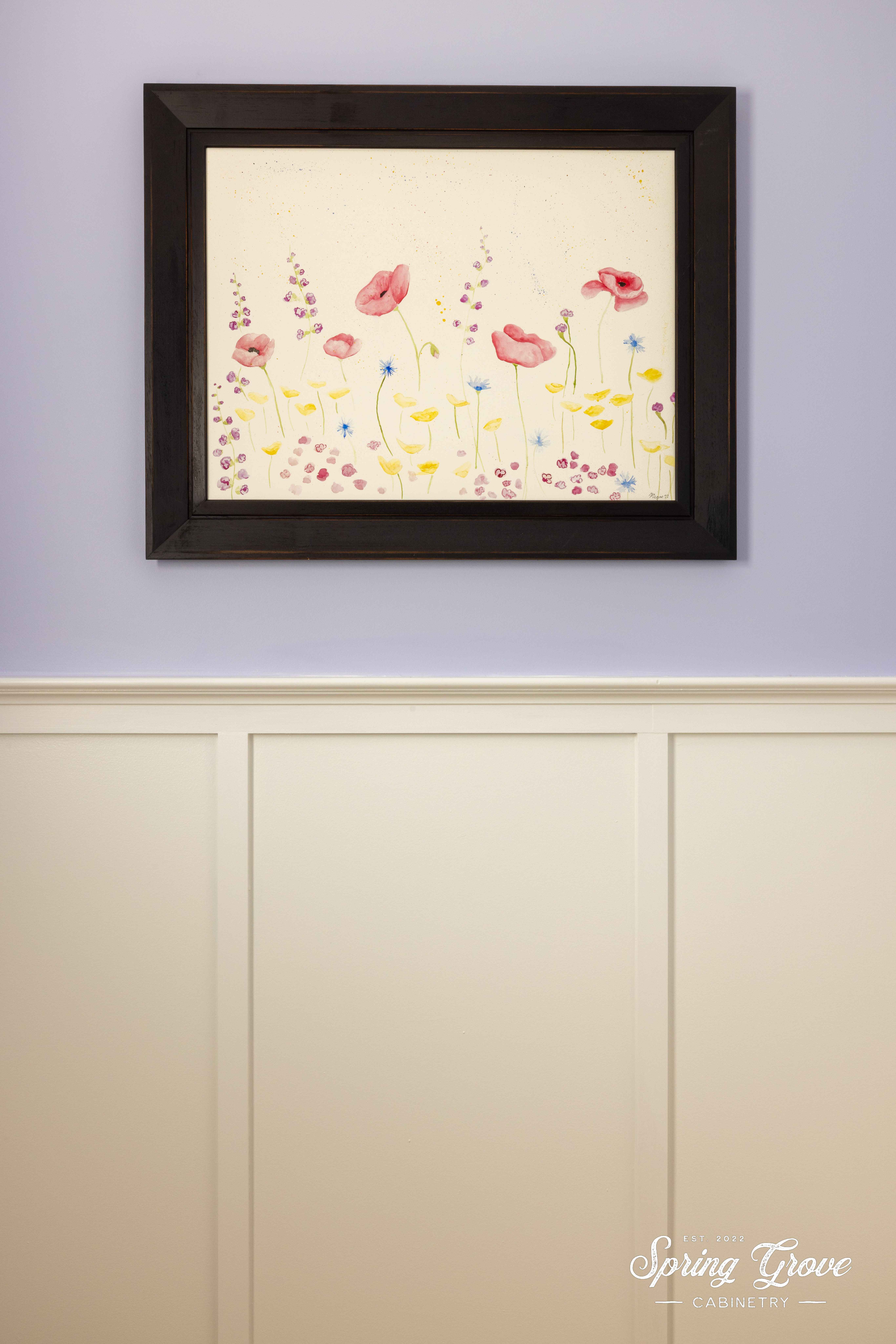 I love love this original wild flower water painting by Megan Miltimore.